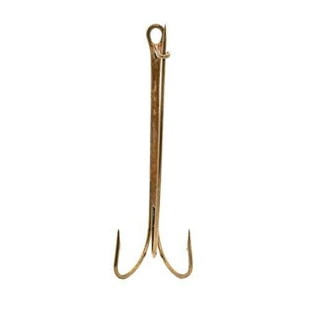 Mustad Classic Live BaitLiver Hook, Size 1, 1X Long Shank, With Safety Pin, Ringed Eye, Bronze, 5PK 7904-BR-1-5